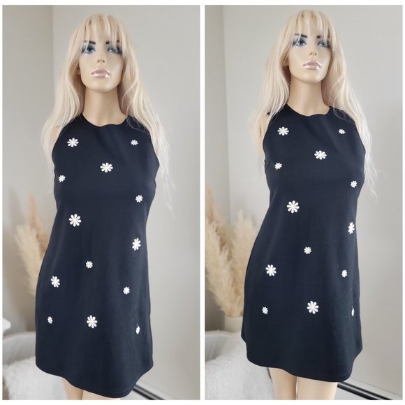 Vintage 579 brand daisy shift dress mod retro 60s style - Picture 2 of 8